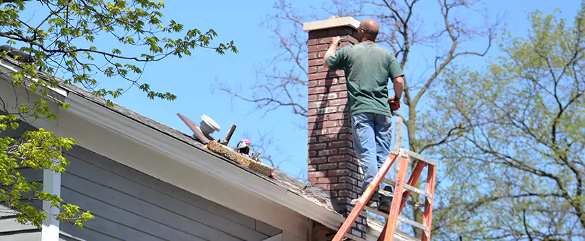 Vinyl and PVC Chimney Flashing Installation in Romulus, MI