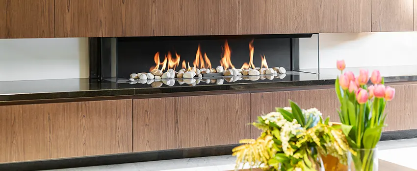 Double-height Fireplace Design Refurbishment in Romulus, Michigan
