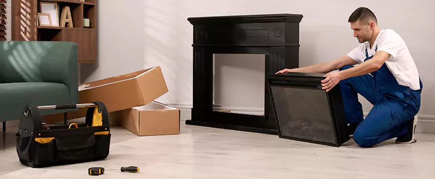 Old Rusted Metal Fireplace Repair And Replacement in Romulus, MI